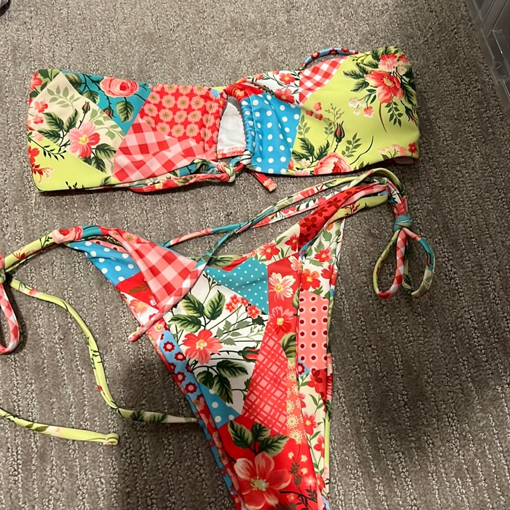 patchwork bikini